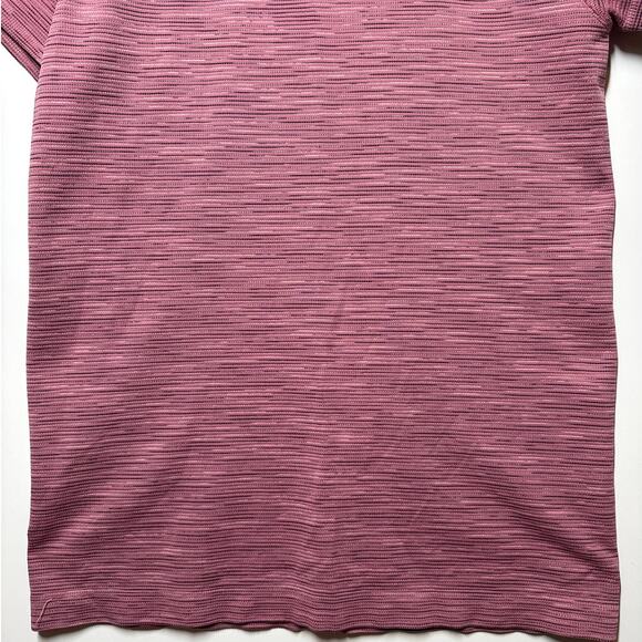 Athleta Momentum Spacedye Tee Eros Pink Size XL Activewear Sporty Workout Gym - Picture 3 of 8